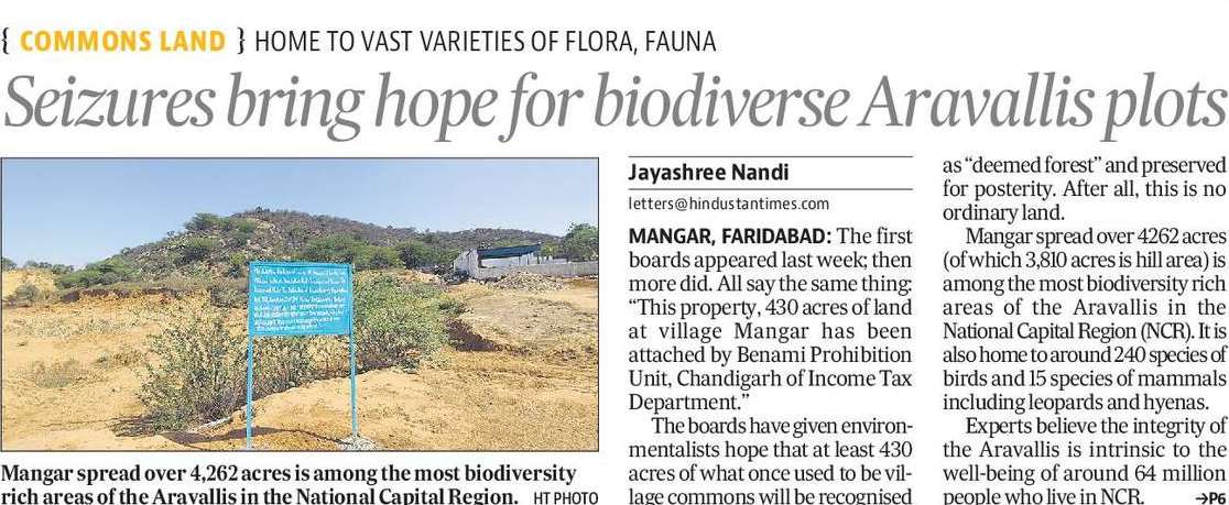 jayashreenandi's tweet photo. #Benami property boards that came up recently in #Mangar give hope of restoring this unique #biodiversity rich patch of #Aravallis as #deemedforest. These used to #commonlands which were dubiously sold to real estate companies. Read: https://t.co/qH88V7WLiX