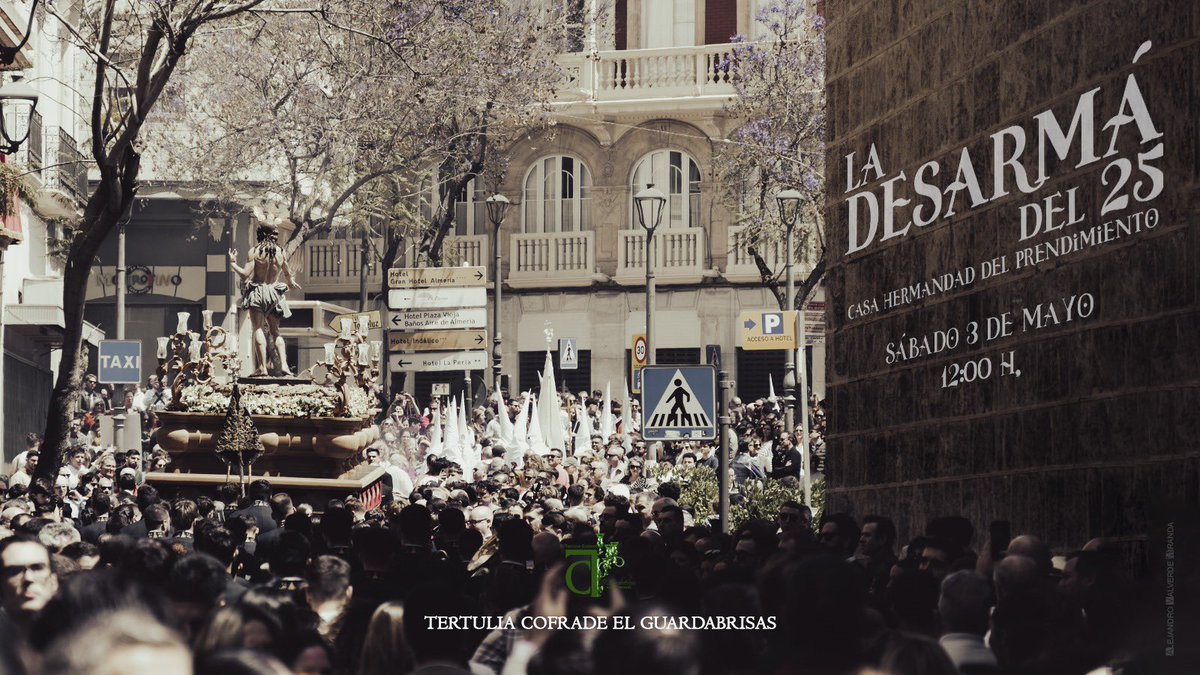 Vuelve la <a href="/TCGuardabrisas/">Tertulia Cofrade El Guardabrisas</a>  con la Desarmá del 2025 en la casa de hermandad del <a href="/PrendimientoAlm/">elPrendimiento</a> a las 12h. #regionescofrade