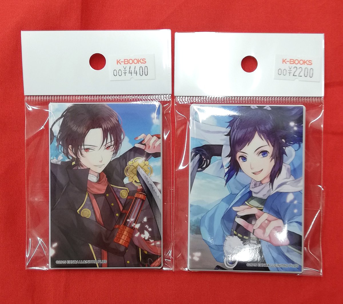 入荷情報】 刀剣乱舞 スクエア缶バッジ 二周年記念祝画 跪坐 加州清光