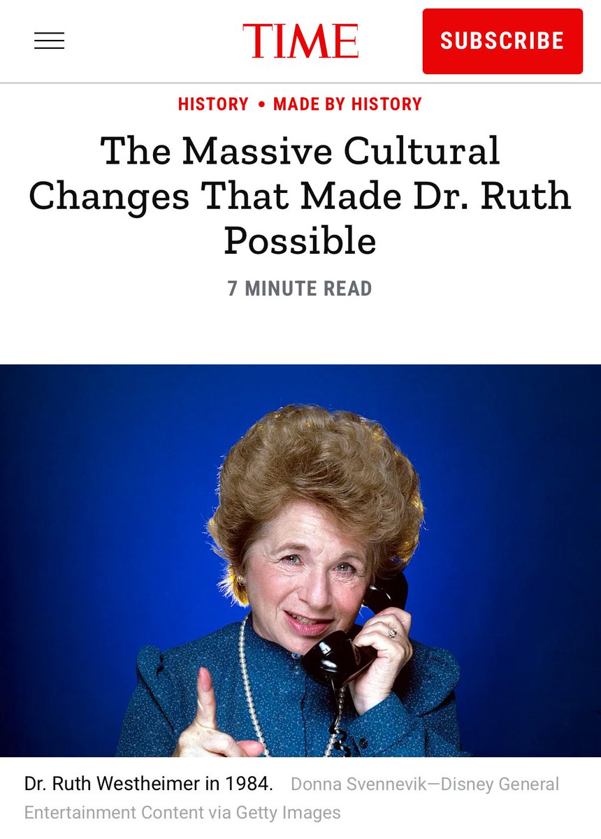 Uncommonsince76's tweet image. “Dr. Ruth Westhemier” was a Jew who served as a Sniper in the Haganah. (What would later be known today as the Israeli defense forces.)
When she wasn’t learning how to shoot Palestinian children, she was in America being artificially boosted by her fellow Jews in the press in…
