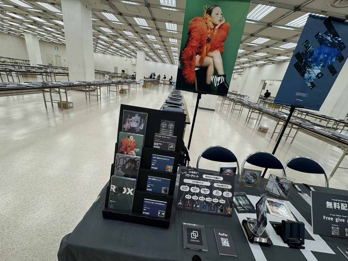 Yooo | BLACKCROW | M3春2025-第一C-13 (@yooo_rdx) on Twitter photo 設営完了しました!
明日はM3!
リュック軽くなりますように。。!
ROUNDEX RECORD
第一展示場 C-13
#M3春2025 
#M3
#ROUNDEXRECORD
<a href="/Roundexrecord/">ROUNDEX RECORD | コンピ楽曲公募受付中!</a> 
<a href="/KKKKKKo_ji/">DJ Ko-ji</a> 
<a href="/YuzuYoutube/">yuzu@</a> 
<a href="/koooolmint/">Z-RO</a> 設営完了しました!
明日はM3!
リュック軽くなりますように。。!
ROUNDEX RECORD
第一展示場 C-13
#M3春2025 
#M3
#ROUNDEXRECORD
<a href="/Roundexrecord/">ROUNDEX RECORD | コンピ楽曲公募受付中!</a> 
<a href="/KKKKKKo_ji/">DJ Ko-ji</a> 
<a href="/YuzuYoutube/">yuzu@</a> 
<a href="/koooolmint/">Z-RO</a>