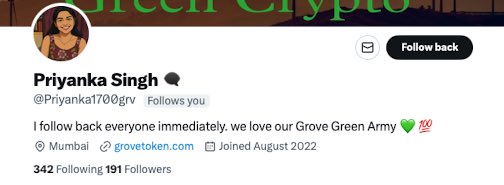 GroveToken's tweet photo. Congratulations to @Priyanka1700grv you are the winner of this weeks 10,000 #GRV giveaway.

We will send you a DM on X for you to claim your prize.

#GroveCoin #GroveStrong https://t.co/SzvzL3E4sv