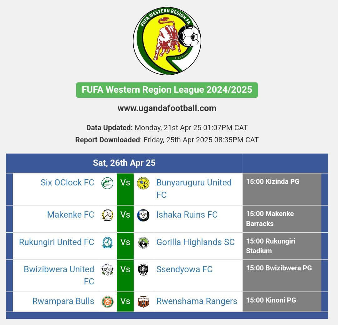 Rwamparabullsfc's tweet photo. We are back in action today with a home game hosting the insurgent Rwenshama rangers at 3:00pm https://t.co/ARsigzqzWv