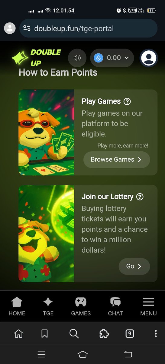 0xcryptobullX's tweet photo. 📌 You can also collect points by playing games and lotteries to boost your $UP Token allocation. https://t.co/wmYd9EvCMt