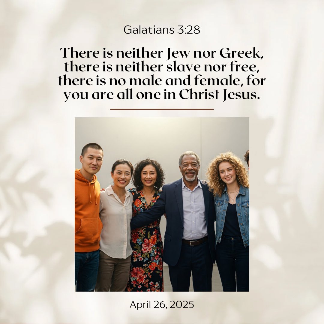 PrincetonCoC's tweet image. &quot;There is In a fragmented world, Galatians 3:28 calls us to radical unity beyond our differences. Unity breaks barriers. Today, stand together in love and faith.  

#StandingTogether #Galatians328 #FaithUnity #UnityInChrist