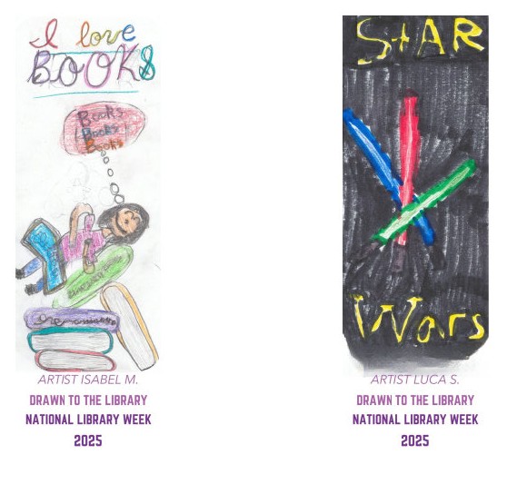 ORCityLibrary's tweet image. Winners, as voted by staff, of our National Library Week Bookmark Contest! Thank you to the 77 artists who submitted a bookmark!

 #NationalLibraryWeek #BookmarkContest #LibraryArt