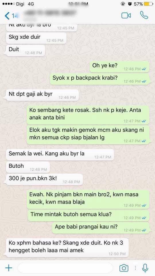 bckupacc99's tweet photo. Kita pulak yang macam pengemis minta hutang. korang pernah alami ? 🤗 https://t.co/sWcta1nHTi
