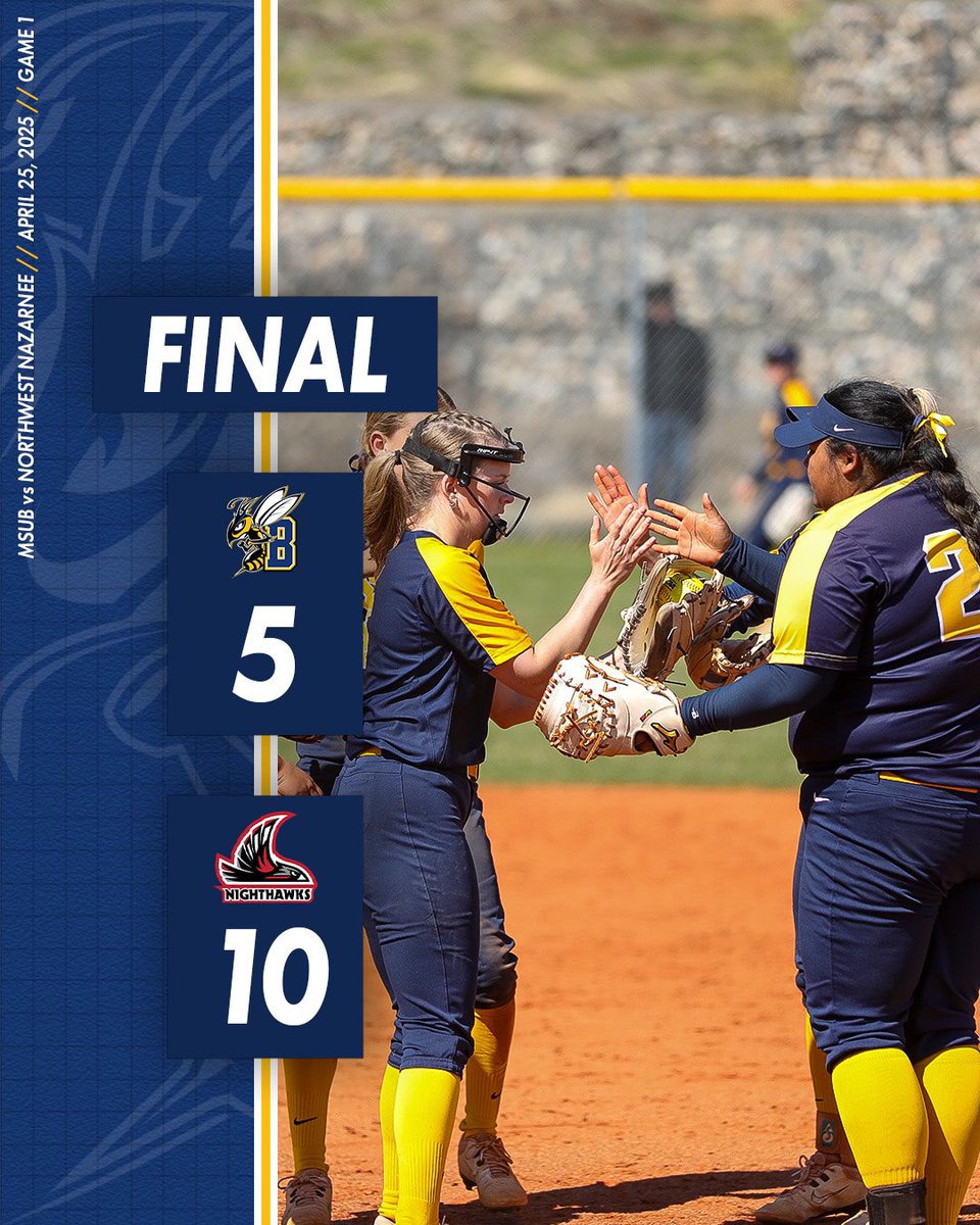 VICTORY IN GAME TWO✌️

MSUB keeps it’s postseason hopes alive after quieting Northwest Nazarene’s bats in game two to take the win

Jazlyn Kalehuawehe and Emily Watters receive Player of the Game honors from the day’s doubleheader 

#MSUBSports | #MSUBSB