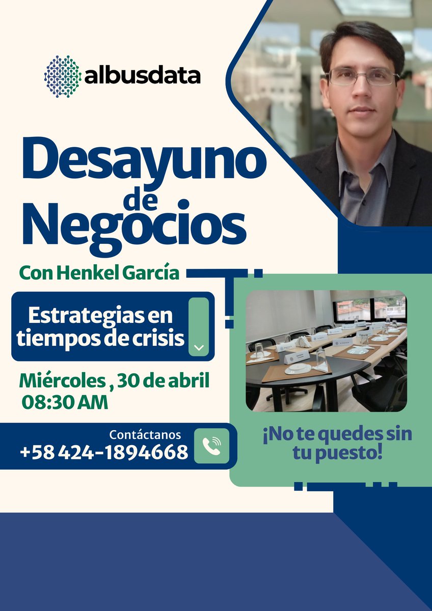 Recordamos que está a tiempo de asistir a nuestro encuentro empresarial: Estrategia en tiempos de crisis

No pierda la oportunidad de obtener análisis profundos, herramientas prácticas para su negocio y hacer networking con líderes empresariales. 👇👇

forms.gle/onTSdAGkeFqv4A…