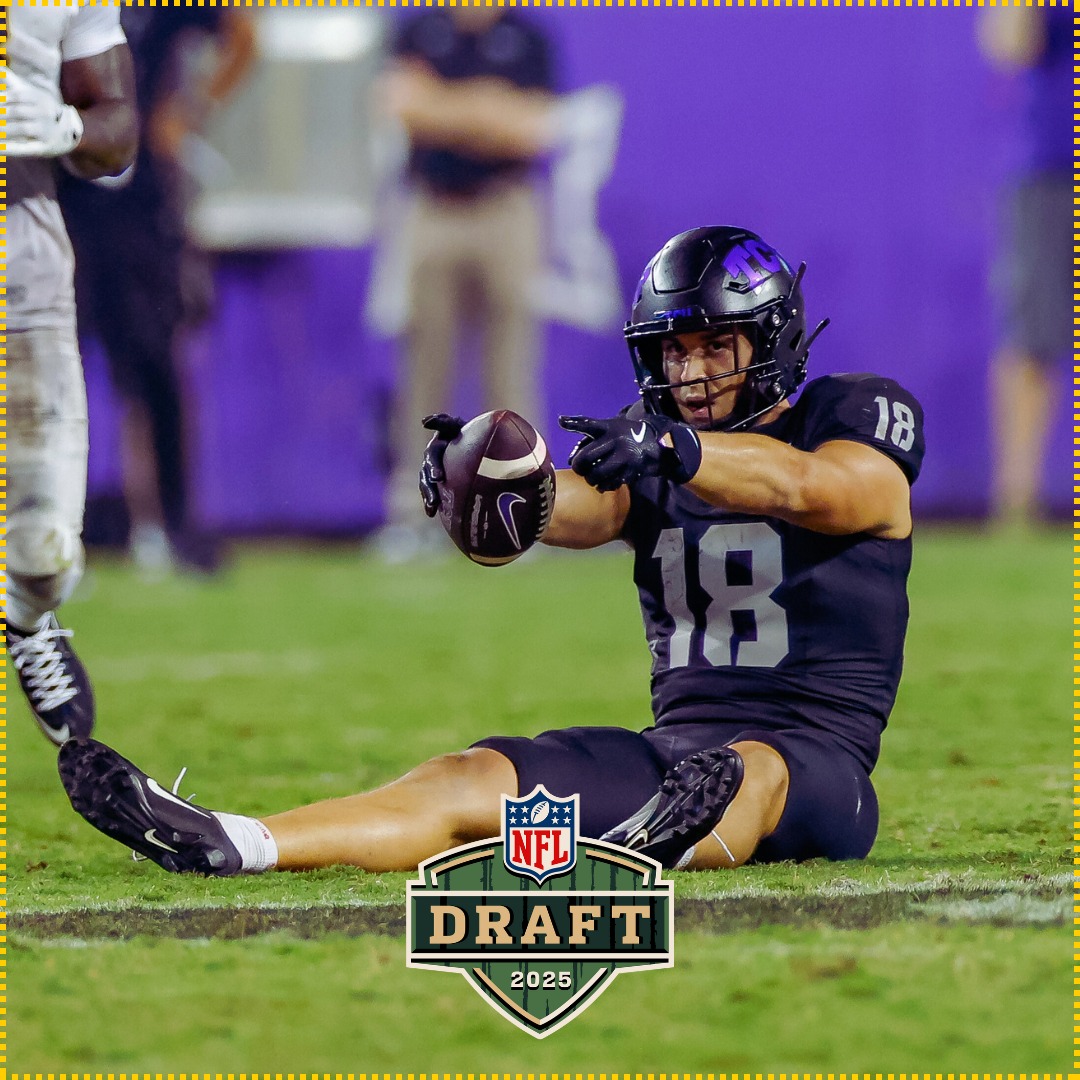 The #Raiders are selecting TCU WR Jack Bech at No. 58, as they continue to add weapons around QB Geno Smith.