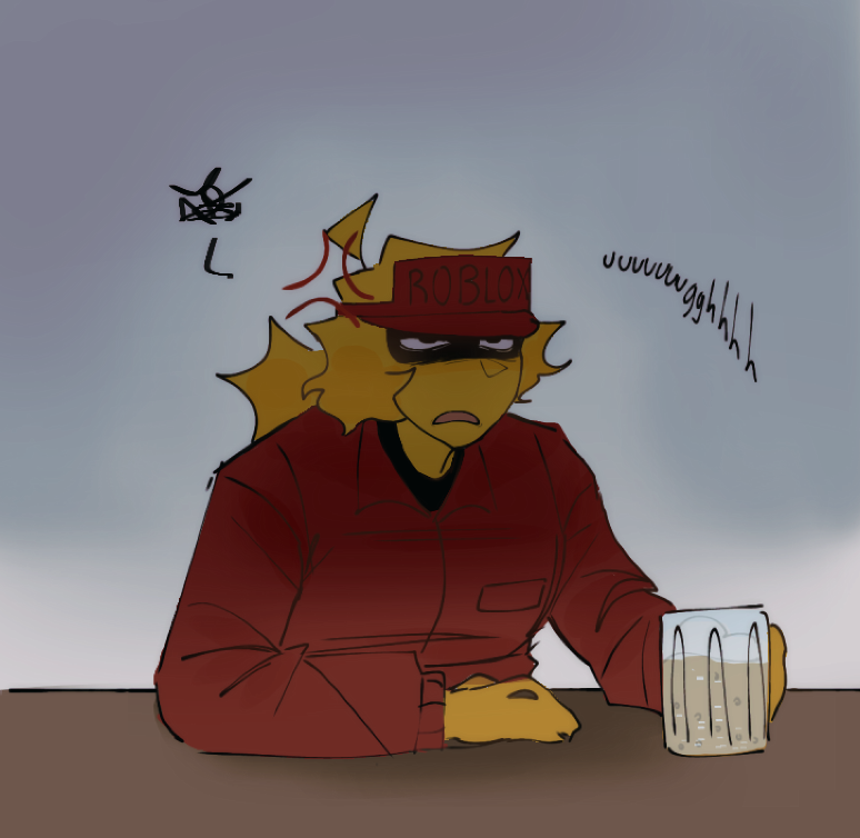 runi_loony_'s tweet photo. my stupid headcanon that Elliot absolutelly hates his job and is very good at hiding it #forsakenelliot https://t.co/eBJaxy1hNW