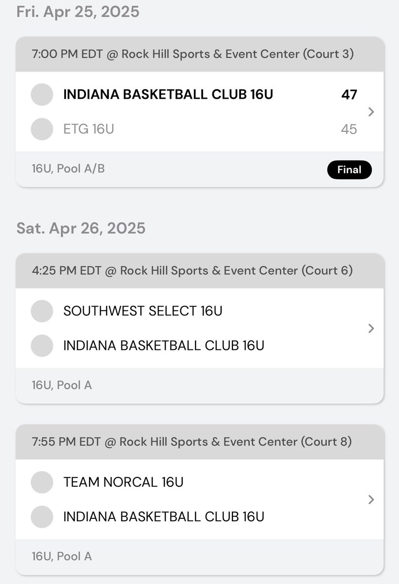 Indiana Basketball Club 16U 3SSB (@ibc16u3ssb) on Twitter photo Worked hard as a team tonight and ended the night 1-0 at <a href="/3SSBGCircuit/">3Stripes Select Basketball Girls Circuit</a> !!
<a href="/ReaganHuss/">Reagan Huss</a> <a href="/AvaRichie22/">Ava Richie</a>
<a href="/KenzieHoops33/">Mckenzie Chapman โ27โน๐ผโโ๏ธ๐</a> <a href="/MacPierce2027/">MacKenzie Pierce</a>
<a href="/ivy_henderson09/">Ivy Henderson</a> <a href="/Teasiabriscoe/">Teโasia</a>
<a href="/EmilyZack2027/">Emily Zack</a> <a href="/Emmatinder2027/">Emma tinder</a>
<a href="/BrooklynRober1/">Brooklyn R. Roberts</a> <a href="/IBCWBB/">Indiana Basketball Club</a> <a href="/PGHIndiana/">Prep Girls Hoops Indiana</a> <a href="/ProspectShowcse/">Prospect_ShowcaseWBB</a> <a href="/JrAllStarIN/">Indiana Jr. All-Star GBB</a> Worked hard as a team tonight and ended the night 1-0 at <a href="/3SSBGCircuit/">3Stripes Select Basketball Girls Circuit</a> !!
<a href="/ReaganHuss/">Reagan Huss</a> <a href="/AvaRichie22/">Ava Richie</a>
<a href="/KenzieHoops33/">Mckenzie Chapman โ27โน๐ผโโ๏ธ๐</a> <a href="/MacPierce2027/">MacKenzie Pierce</a>
<a href="/ivy_henderson09/">Ivy Henderson</a> <a href="/Teasiabriscoe/">Teโasia</a>
<a href="/EmilyZack2027/">Emily Zack</a> <a href="/Emmatinder2027/">Emma tinder</a>
<a href="/BrooklynRober1/">Brooklyn R. Roberts</a> <a href="/IBCWBB/">Indiana Basketball Club</a> <a href="/PGHIndiana/">Prep Girls Hoops Indiana</a> <a href="/ProspectShowcse/">Prospect_ShowcaseWBB</a> <a href="/JrAllStarIN/">Indiana Jr. All-Star GBB</a>