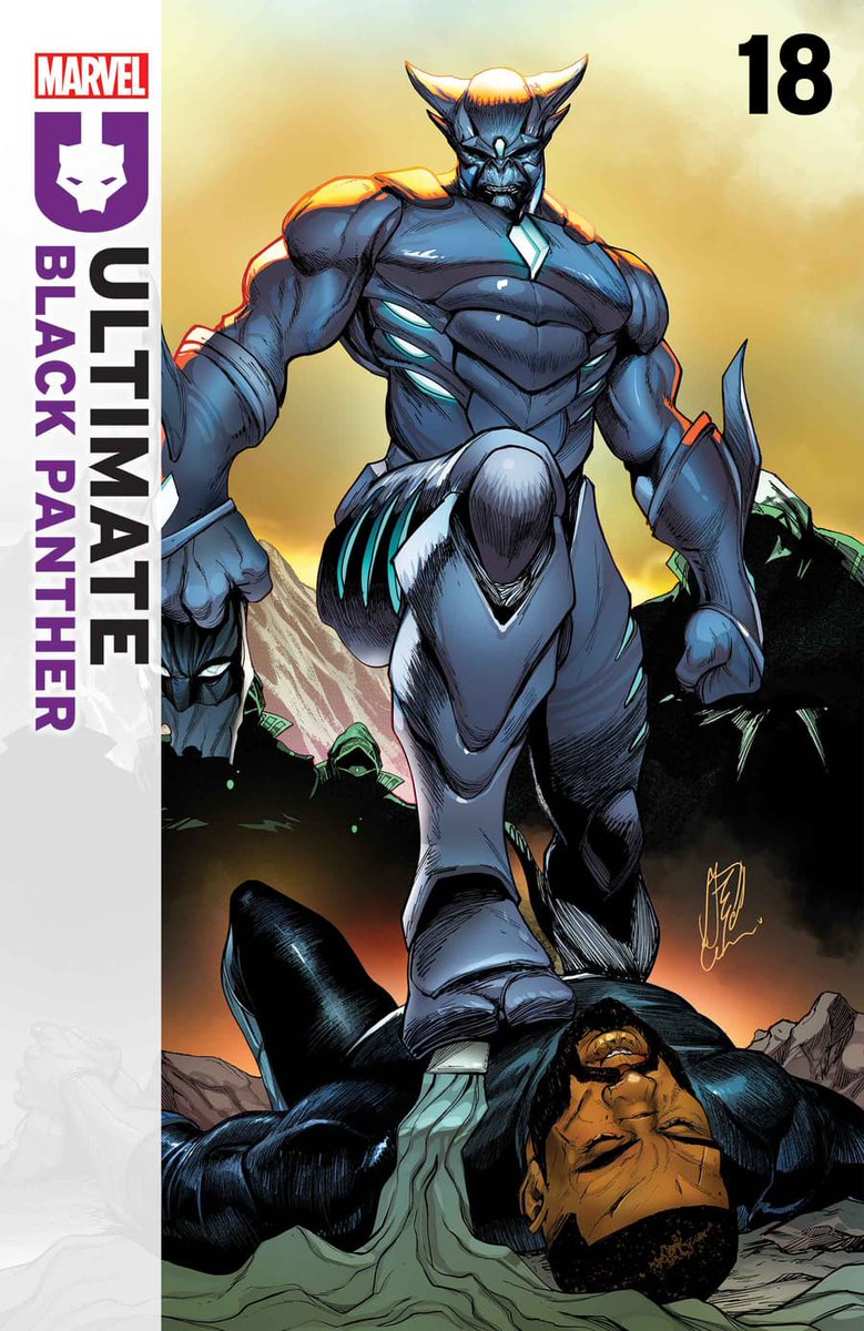 FANTASTICF4UR's tweet photo. غلاف العدد 18 لسلسلة Ultimate Black Panther القادم بتاريخ 16 يوليو.
• ستتم خيانة #BlackPanther من قبل جماعة Vodu-Khan، الذين خبئوا عنه أسرار ال Vibranium والتي سيستخدموها ضده.
- من كتابة: #BryanHill
- ورسم: #StefanoCaselli
ْ
#MarvelComics #UltimateUniverse https://t.co/IBhLU4yMSb
