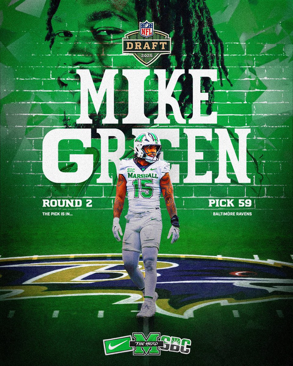 Marshall Football (@herdfb) on Twitter photo Dreams to ๐๐๐๐ฅ๐ข๐ญ๐ฒ
<a href="/Mikegreen42021/">michael green</a> is the newest member of the <a href="/Ravens/">Baltimore Ravens</a> โผ๏ธ
#WeAreMarshall Dreams to ๐๐๐๐ฅ๐ข๐ญ๐ฒ
<a href="/Mikegreen42021/">michael green</a> is the newest member of the <a href="/Ravens/">Baltimore Ravens</a> โผ๏ธ
#WeAreMarshall