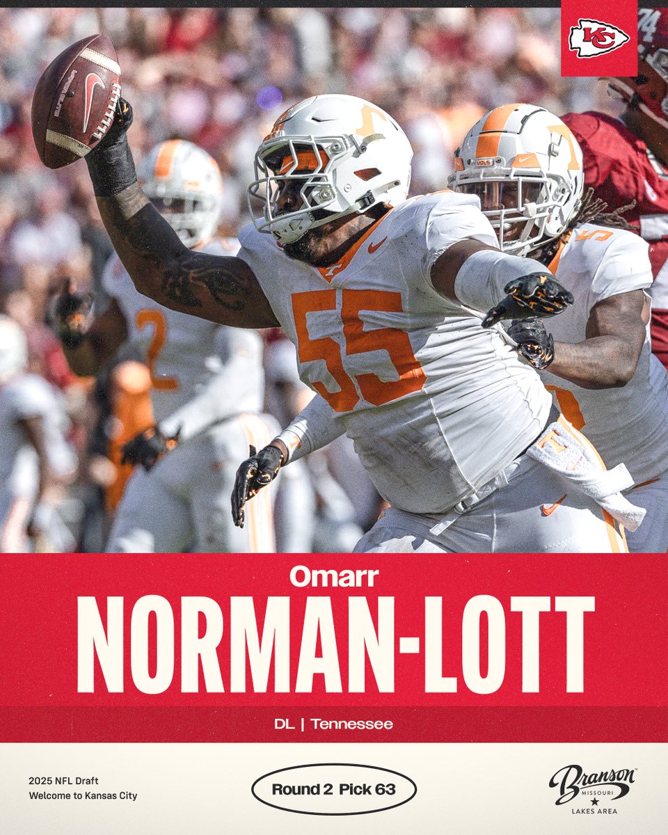 We like it A LOTT‼️

With the 63rd pick of the 2025 NFL Draft, we have selected Omarr Norman-Lott.