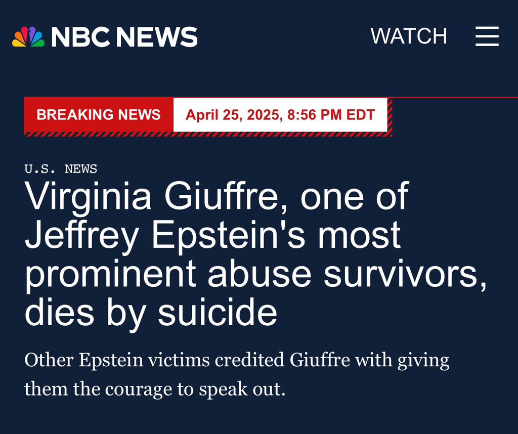 titaniusmaxamus's tweet photo. Let's just start this now: #VirginiaDidntKillHerself
or
#GiuffreDidntKillHerself https://t.co/rLvwdKuF7m