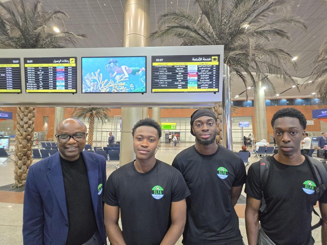 #ShootingStars of #SierraLeone received a major boost in their camp base in Egypt following the arrival of trio of their foreign players;#OsmanKamara from <a href="/Arsenal/">Arsenal</a>, #AbrahamKanu of <a href="/ReadingFC/">Reading FC</a>, &amp;@RWDMolenbeek forward,#KevinBobsonKargbo ahead of their TotalEnergies U-20 AFCON debut