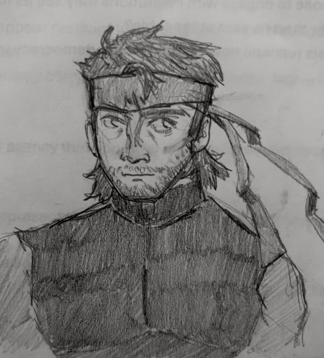 sintribos's tweet photo. been too busy actually drawing again to be paying attention in class #mgs #otasune https://t.co/XCQ1QgQYr6