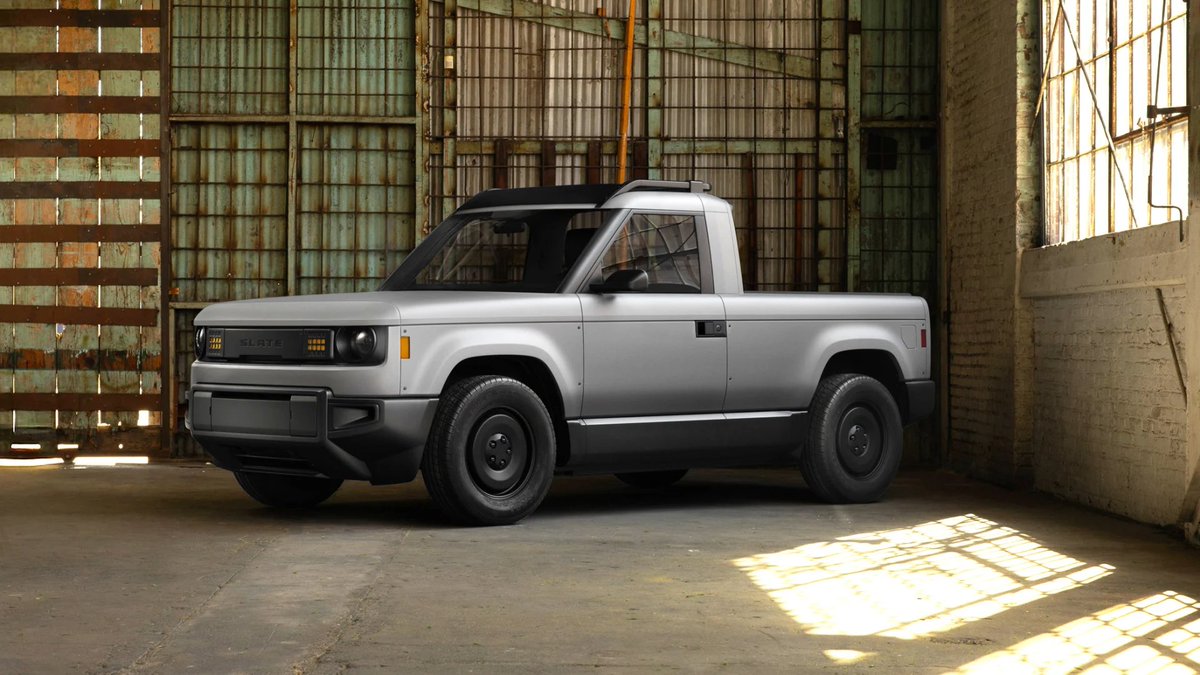 srkninci's tweet image. Jeff Bezos’un desteklediği elektrikli araç markası Slate, 20bin $’a pickup truck modelini açıkladı.

Diyorum size,

15K’dan fazla olan elektrikli araba; KAZIKTIR.