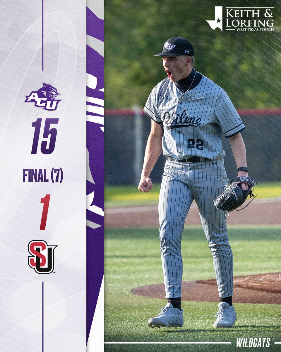 ‼️𝐖𝐈𝐋𝐃𝐂𝐀𝐓𝐒 𝐖𝐈𝐍‼️

Reid and Foster held down the mound while the Wildcat offense dominated to end it in 7 innings‼️🔥

#ATO | #GoWildcats
