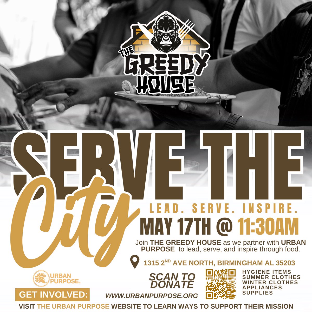 Jourdin07's tweet image. Proud to announce my first Greedy House community event! Big thank you to Urban Purpose (Birmingham) for partnering with me on this first mission.
We’re good on volunteers this time, but if you want to help, donations to Urban Purpose go a long way hygiene items, clothes,…