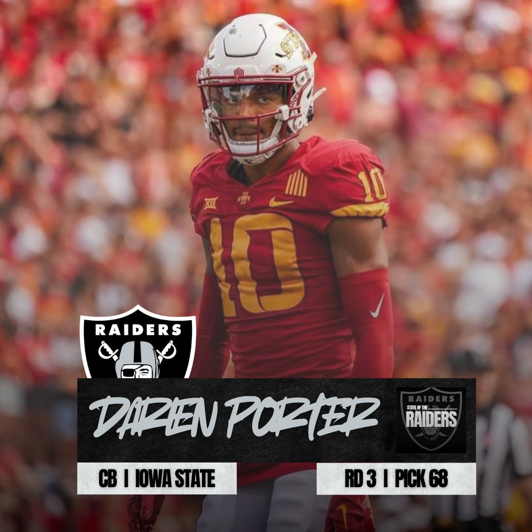 The #Raiders add some corner depth 🔒

Welcome to #RaiderNation @DarienPorter10