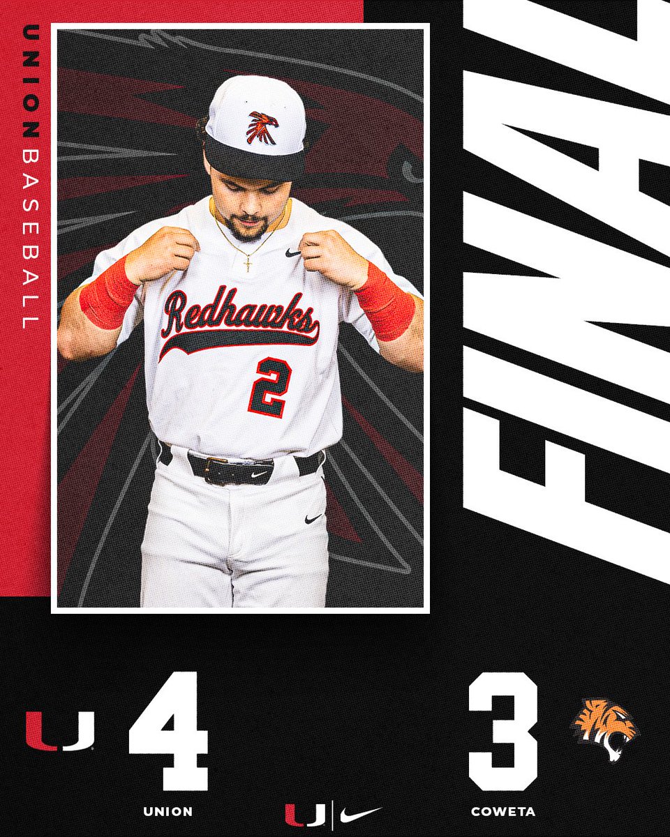 Union Athletics (@union_athletics) on Twitter photo Senior Night WIN!
Union Baseball pulls off the 4–3 win over Coweta tonight! Congrats to all of our incredible seniors—your Redhawk family is proud! 🎓⚾
<a href="/union_baseball/">Union Baseball</a> Senior Night WIN!
Union Baseball pulls off the 4–3 win over Coweta tonight! Congrats to all of our incredible seniors—your Redhawk family is proud! 🎓⚾
<a href="/union_baseball/">Union Baseball</a>