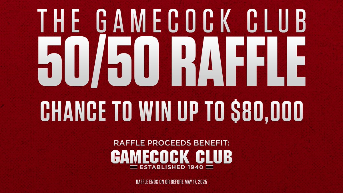 LaNorris Sellers (@lanorrisellers) on Twitter photo Want the chance to win up to $80,000? Enter the <a href="/TheGamecockClub/">The Gamecock Club</a>'s 50/50 raffle today!
➡️gamecockclub5050.us.bumpcbnraffle.com
#Gamecocks | #ForeverToThee Want the chance to win up to $80,000? Enter the <a href="/TheGamecockClub/">The Gamecock Club</a>'s 50/50 raffle today!
➡️gamecockclub5050.us.bumpcbnraffle.com
#Gamecocks | #ForeverToThee