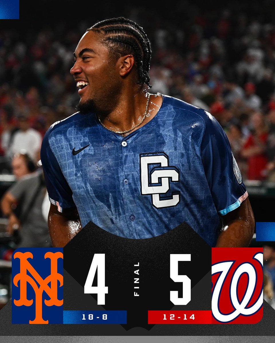 The <a href="/Nationals/">Washington Nationals</a> win it on James Wood's first career #walkoff hit!