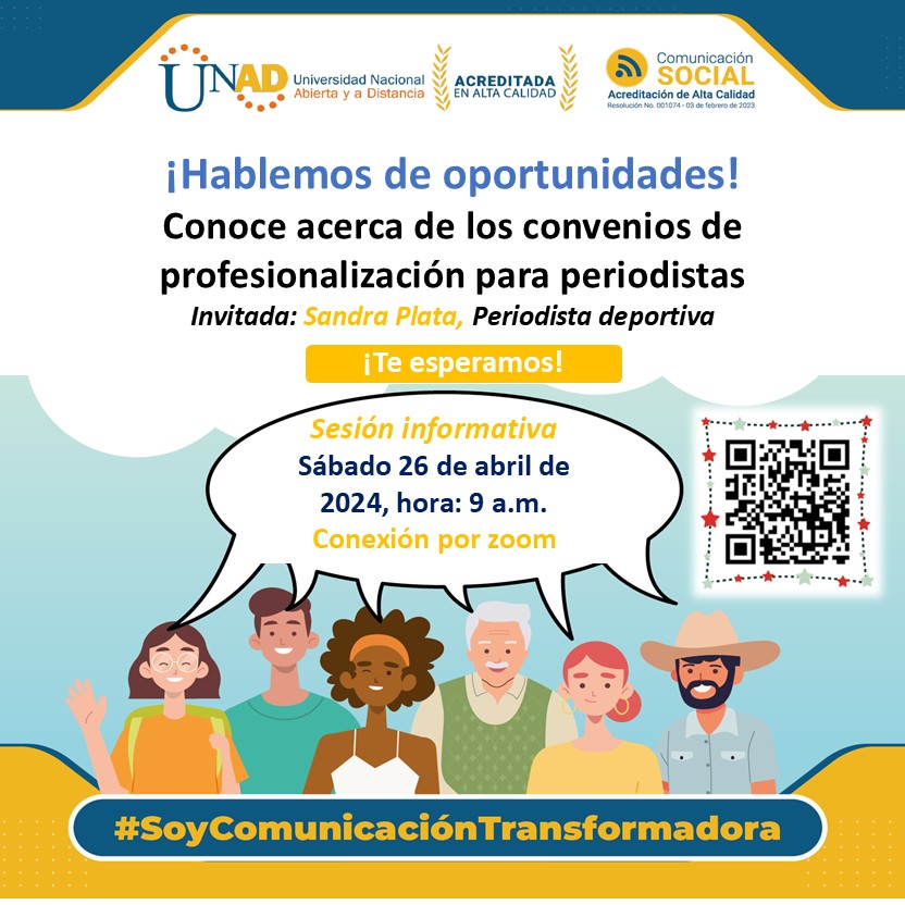 Te invitamos a conocer el convenio de profesionalización en comunicación social de Fecolper con la <a href="/UniversidadUNAD/">Universidad UNAD</a> que homologa tu trayectoria periodística.
Ingresa a unad-edu-co.zoom.us/j/91892686156 

#somosfecolper #unad #comunicaciónsocial