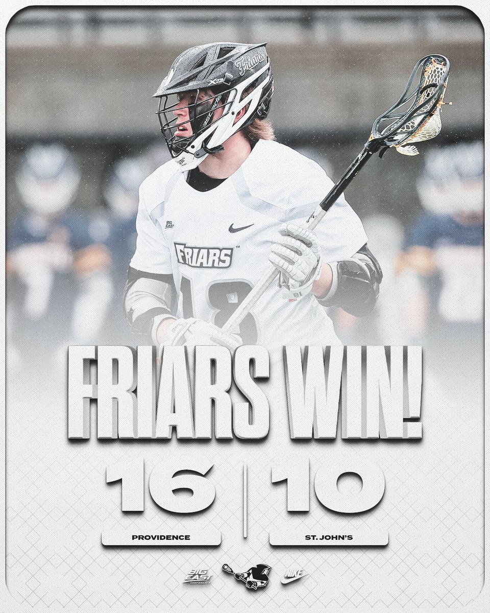 PCFriarsLax's tweet image. Friars Win!!
Don’t miss the Friars take on Villanova in the BIG EAST Semifinals at 9:00 pm on May 1!