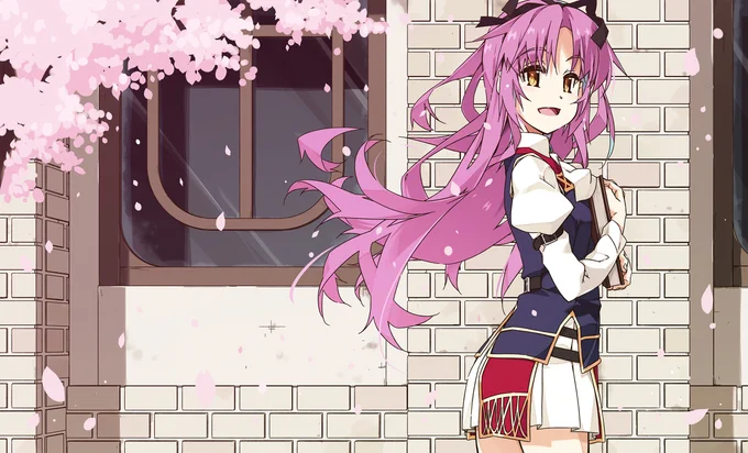 今月の Calendarはこれにて〆となります。毎回とりあえず桜散らしておけという安直な仕草ですが映えるので仕方ありませんね_(:3」∠)_それではまた来月もよろしくですのよノ)_ _)ノ 