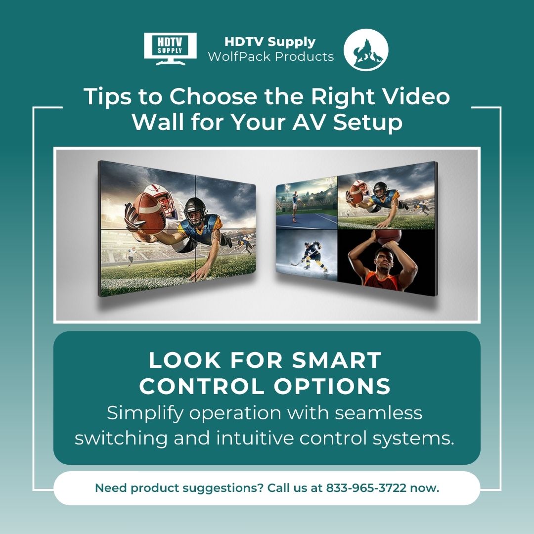 HDTVSupply's tweet image. Control made easy—choose systems with seamless switching.
Want to learn more? Visit our website at hdtvsupply.com
#Videowall #ProAVSolutions #WolfPack #HDTVSupply #AVTechnology  #AVSolutions #VideoWallSetup