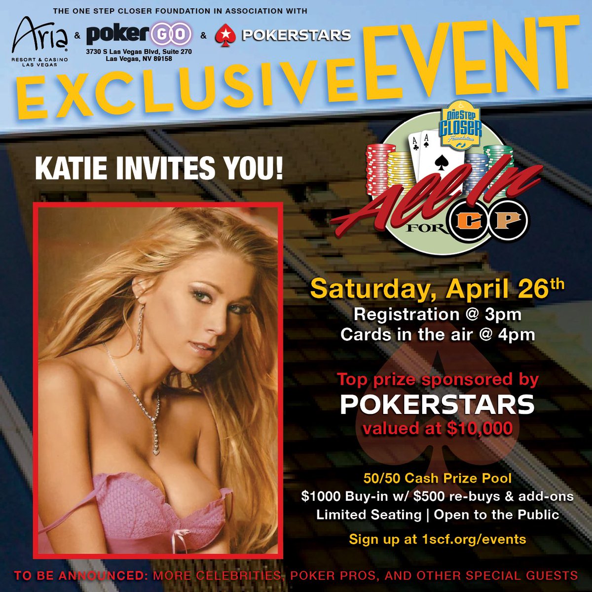 Matt Stout (@mattstoutpoker) on Twitter photo Come join <a href="/thekatiemorgan/">Katie Morgan</a> and me tomorrow at the <a href="/PokerGO/">PokerGO</a> studio to support Jacob Zalewski and The One Step Closer Foundation (<a href="/1scf/">The One Step Closer Foundation</a>)! It’s a star-studded affair for an amazing cause and half the money goes to the prize pool so it should be a juicy one! Come join <a href="/thekatiemorgan/">Katie Morgan</a> and me tomorrow at the <a href="/PokerGO/">PokerGO</a> studio to support Jacob Zalewski and The One Step Closer Foundation (<a href="/1scf/">The One Step Closer Foundation</a>)! It’s a star-studded affair for an amazing cause and half the money goes to the prize pool so it should be a juicy one!