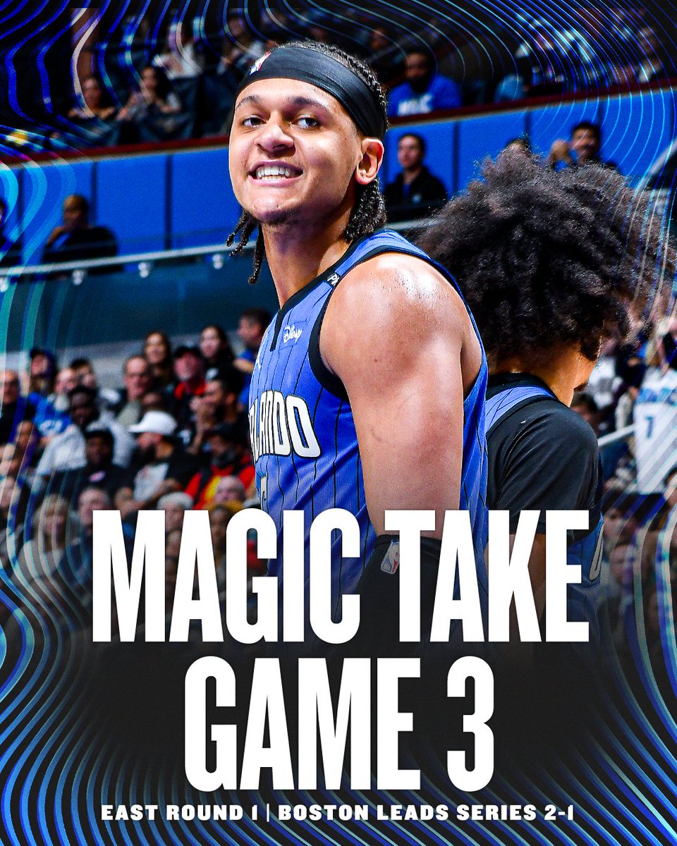 ESPNNBA's tweet image. ORLANDO GETS THEIR FIRST DUB OF THE SERIES AT HOME 😤
Can the Magic take Game 4 to tie it all up? 🍿