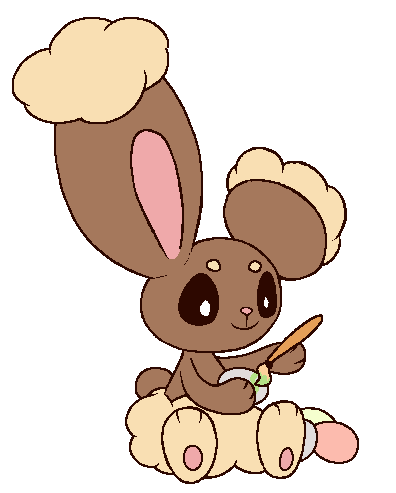 knaxley's tweet image. Buneary!
Easter-themed extra doodle