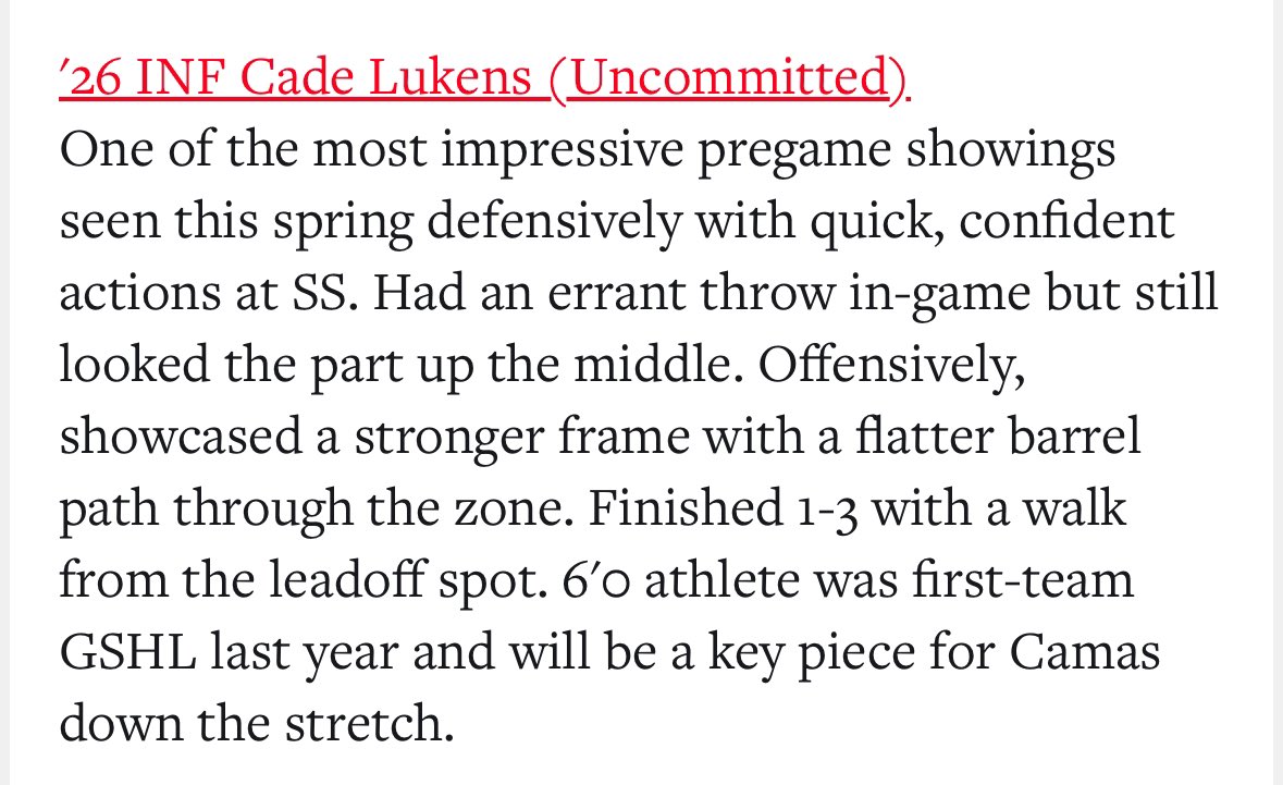 Thanks for the write up! <a href="/PrepBaseballWA/">Prep Baseball Washington</a> <a href="/NateCole33/">Nate Cole</a> <a href="/justinbridgman3/">Justin Bridgman</a> <a href="/t_dugas1/">Taylor Dugas</a> <a href="/AlanOrgain/">Alan Orgain</a> <a href="/Phillip_Hur/">Phillip Hurst</a> <a href="/JRickle5/">Jimmy Ricklefsen</a>