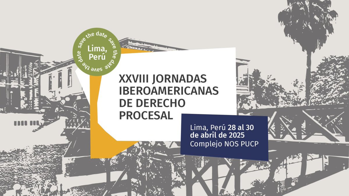 El 29 de abril participaré en representación de la Facultad de Derecho de la <a href="/LaSalle_MX/">Universidad La Salle</a> en las XXVIII Jornadas Iberoamericanas de Derecho Procesal organizadas por el <a href="/IIBDP/">Instituto Iberoamericano de Derecho Procesal IIDP</a> y la <a href="/DerechoPUCP/">Derecho PUCP</a> 🇵🇪. Será un honor dialogar sobre #AccesoALaJusticia y prácticas restaurativas.