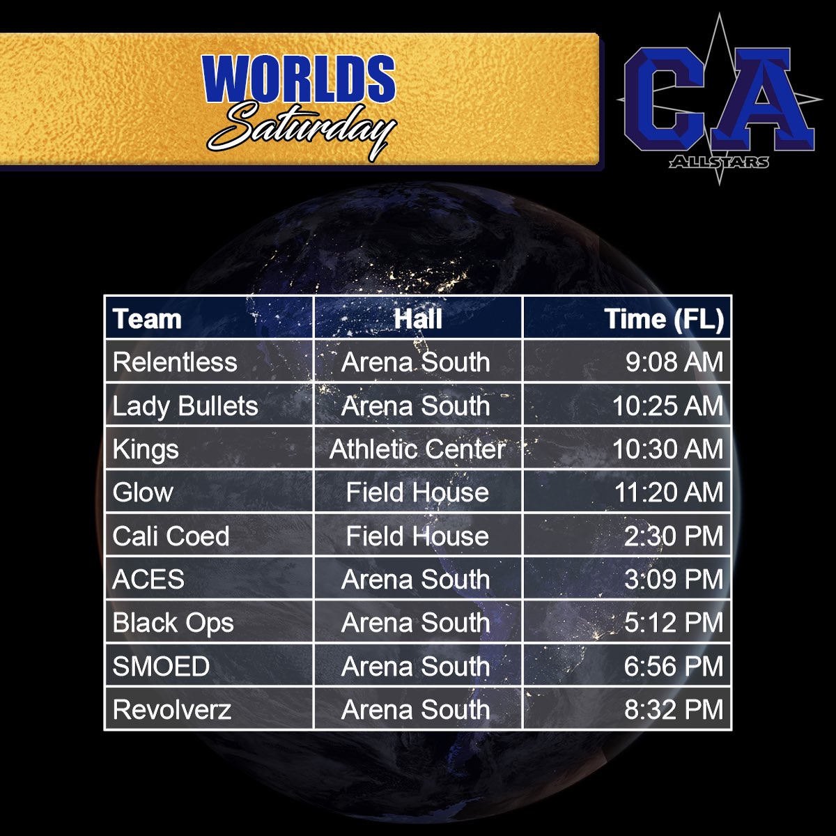 CALI WORLDS DAY 1! 🎉 Be there! 💙