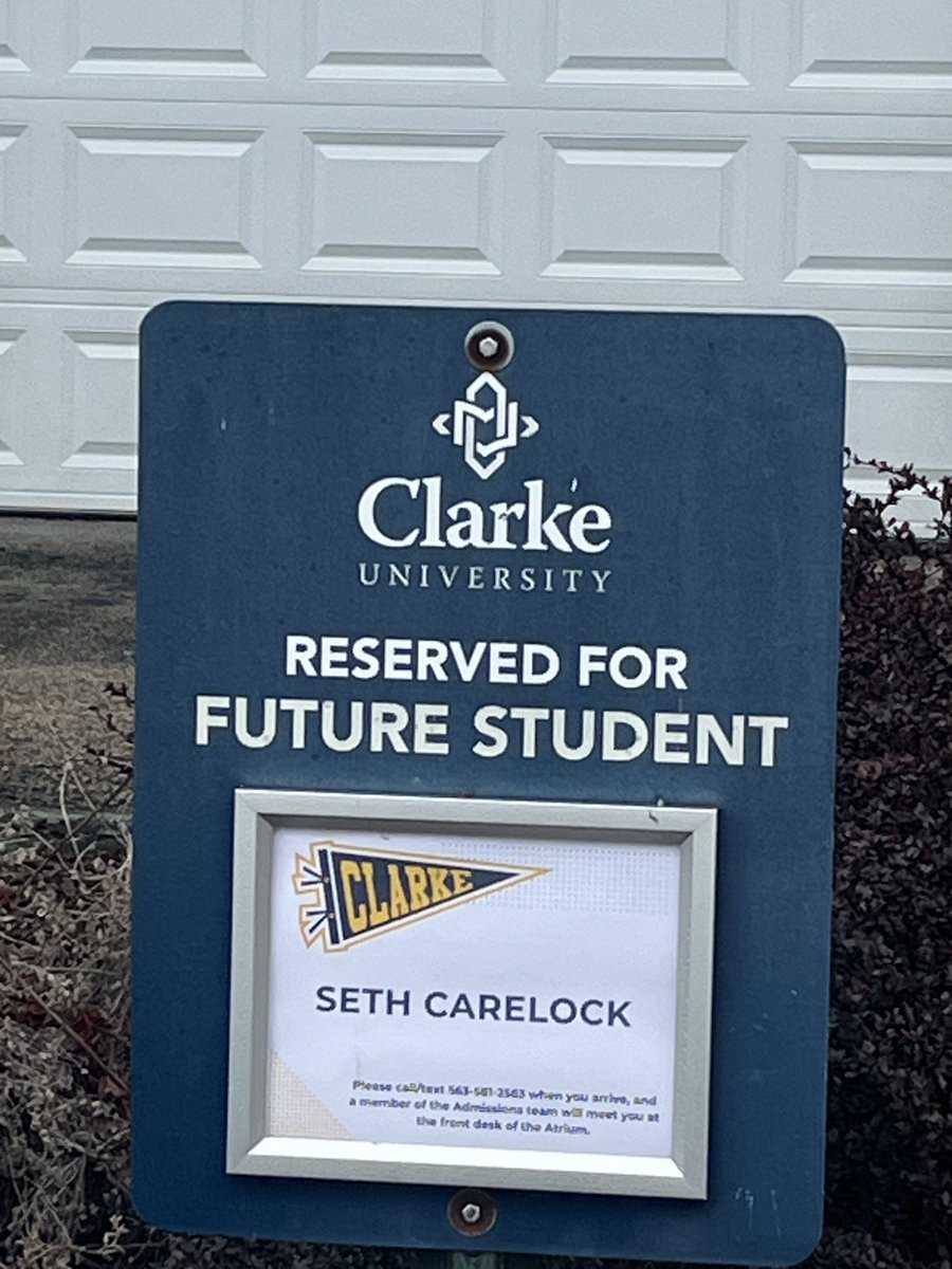Seth Carelock (@carelock_seth) on Twitter photo Thanks to <a href="/ClarkeU/">Clarke University</a> and <a href="/CoachLennox_/">Jeremy Lennox</a> for the ability to visit today
<a href="/moco_football/">MOCO FOOTBALL</a> <a href="/Coach_KHess/">Coach Hess</a> Thanks to <a href="/ClarkeU/">Clarke University</a> and <a href="/CoachLennox_/">Jeremy Lennox</a> for the ability to visit today
<a href="/moco_football/">MOCO FOOTBALL</a> <a href="/Coach_KHess/">Coach Hess</a>