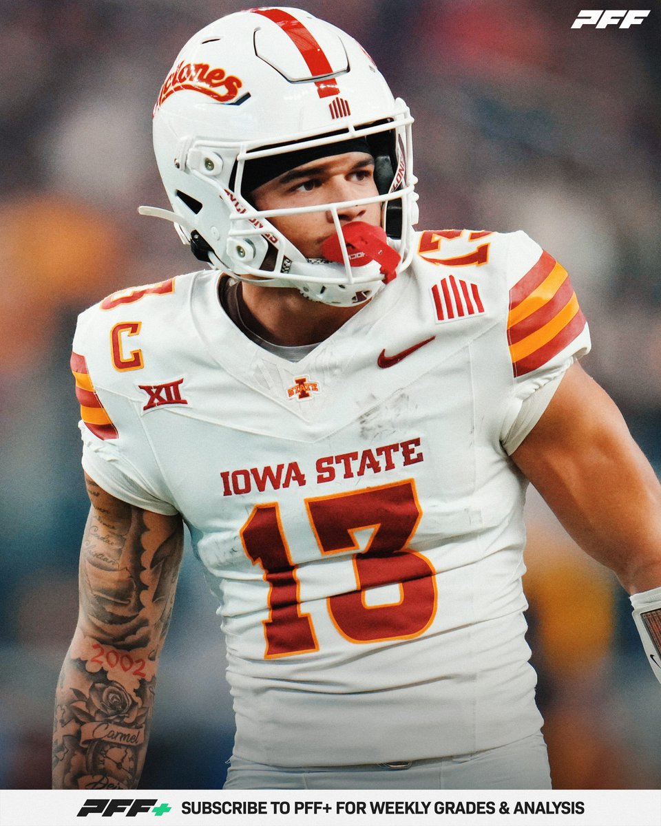 Houston Selects Iowa State WR Jaylin Noel 79th Overall

🔴 14 REC on 20+ Yard Throws in 2024 (1st Among WRs)

🔗: pff.com/draft/tracker?…