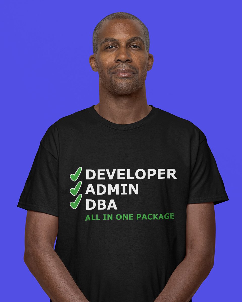 TechGeekApparel's tweet image. Developer. Admin. DBA. All-in-One.
Swiss army coder energy.
The multitool of IT: techgeeksapparel.com/developer-admi…
#FullStackMaster #DBADevLife #TechMultitasker