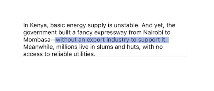 A poignant reminder - you can't have incentives to improve infrastructure, ease of business, provide some level of technocracy (data drive policy) if you defend "soft autarky" to the death.