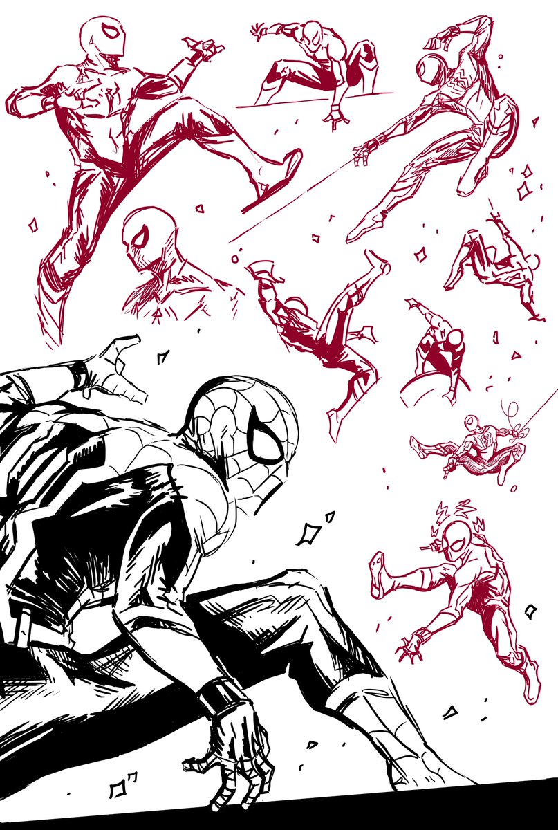 BrandonWardArt's tweet image. Some Studying:

#SPIDERMAN #SpiderManBrandNewDay #Spiderverse