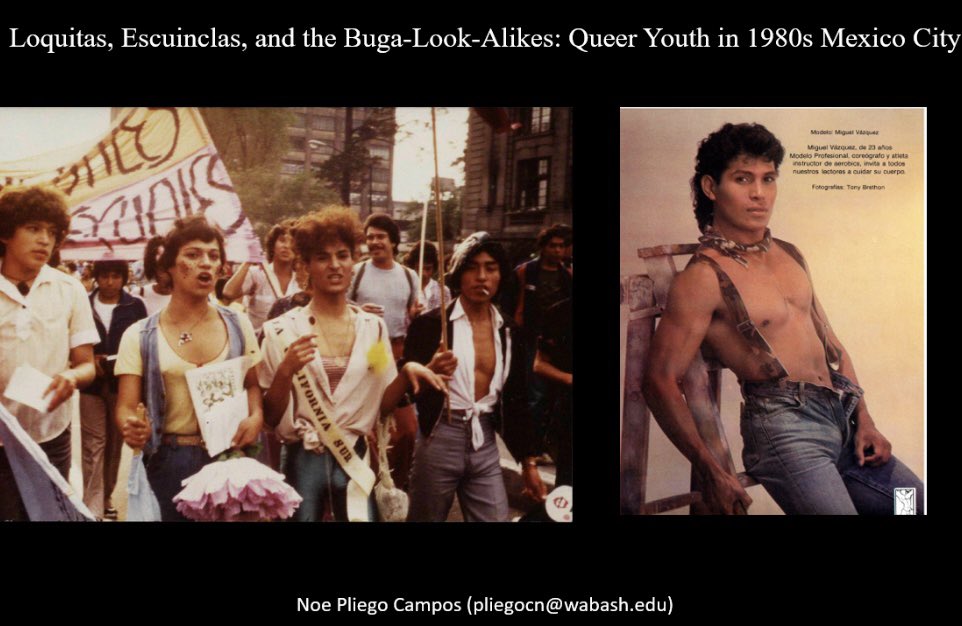 noeplicam's tweet photo. If you’re at #SECOLAS then I invite you to check out the “Queer History in Late Twentieth Century Mexico” panel tomorrow morning. I’ll be zooming in to present on 1980s queer youth! https://t.co/PK4dvTkdPE