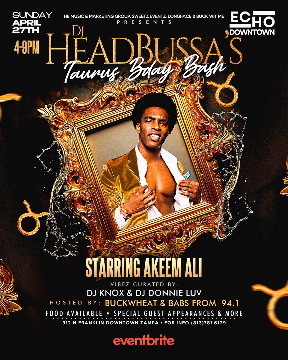 DreamBigDjs's tweet image. April 27th • TampaFl • @DjHeadBussa813 Taurus Celebration @Akeem___Ali Casanova • • • @mackmenent •