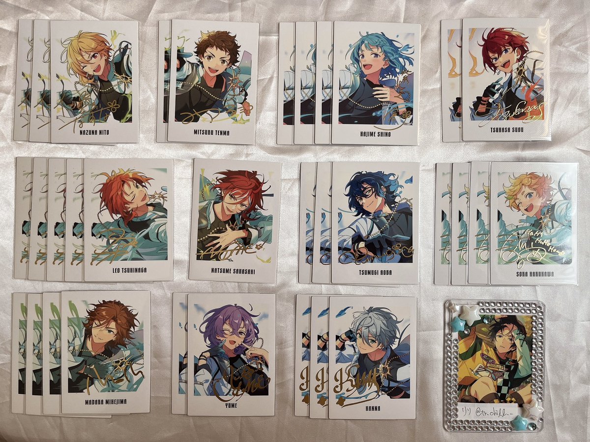 tr_chill__'s tweet photo. （交換）あんスタ ぱしゃっつ 9周年

譲｜画像参照※お声掛けしている分は除いております
求｜同種北斗

・郵送のみ
・1〜◎
・下記の注意事項お読みの上お声掛けください

お気軽にお声掛けください♩ https://t.co/0x1RzOlAZ3