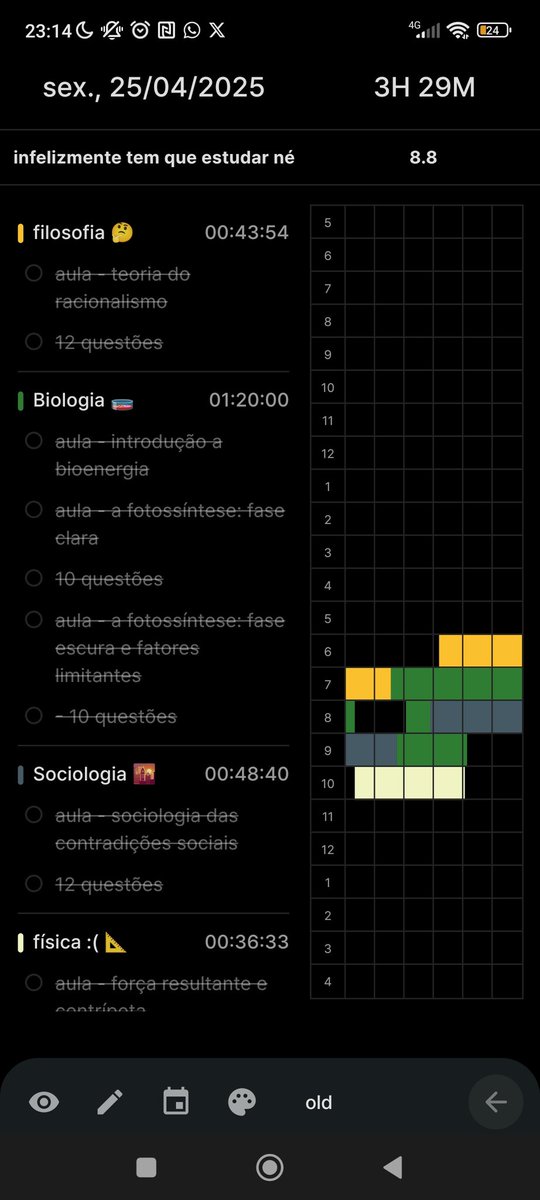 studyleoo's tweet image. ˚₊‧ ୨{25.04.25}୧ ‧₊˚ ⋅ | #studylog ✮⋆˙
Achei que ia conseguir fazer mais coisa pq fiquei em casa hj, mas infelizmente não rolou né, fazer oq.