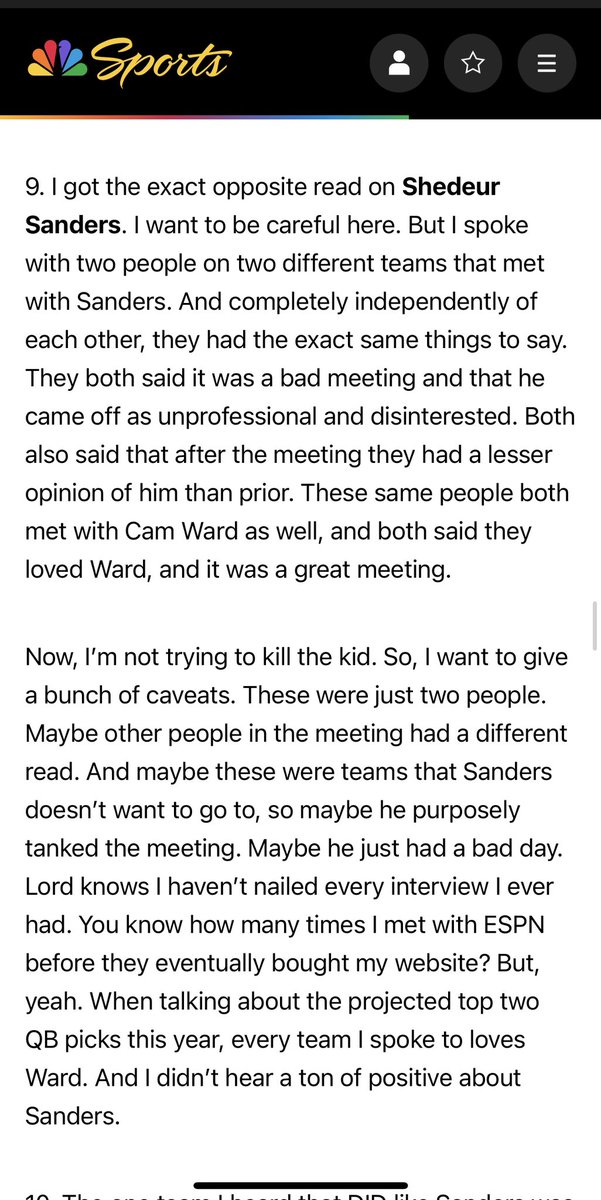 Matthew Berry tweet media