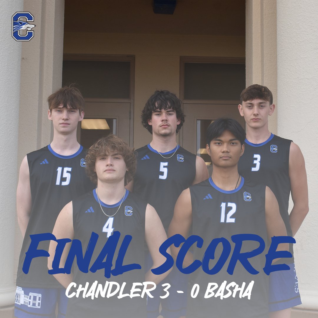 Chandler Boys Volleyball (@chandlerboysvb) on Twitter photo Wolves Win!!
Chandler celebrates the class of 2025 with a 3-0 (25-14, 25-11, 25-15) win over Basha. 
Go Wolves!! Wolves Win!!
Chandler celebrates the class of 2025 with a 3-0 (25-14, 25-11, 25-15) win over Basha. 
Go Wolves!!